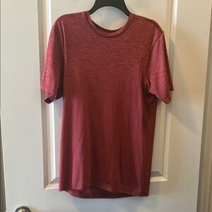 Lululemon Athletica Red Short Sleeve Tee